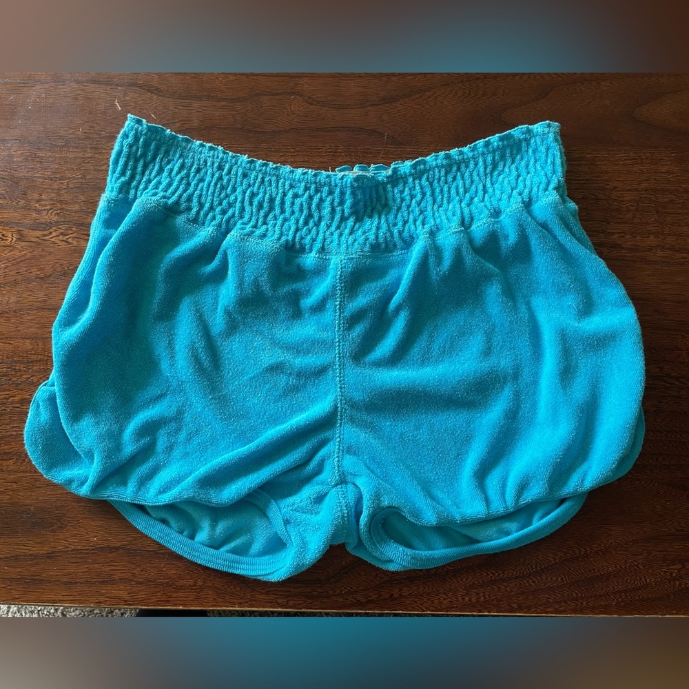 STEVE & BARRYS French Terry Elastic Waist Blue Large Shorts